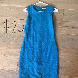 Calvin Klein blue sheath dress, size 2